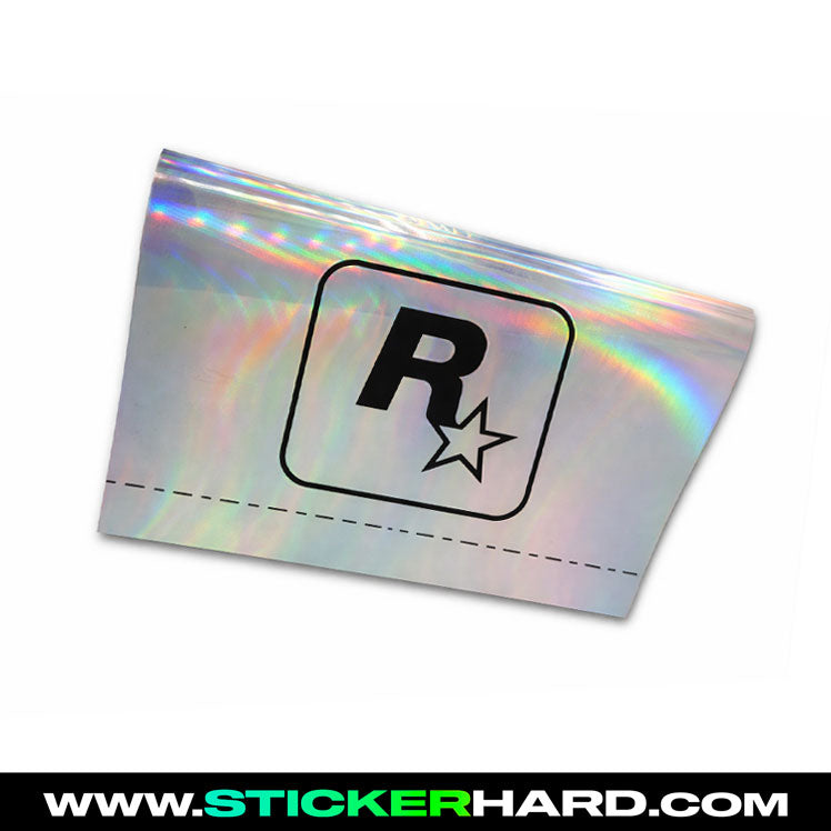 Etiqueta de coche ROCKSTAR holográfico