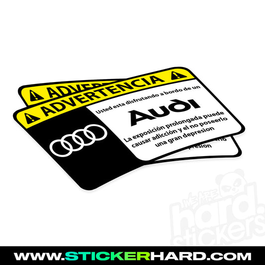 Pegatina de ADVERTENCIA MARCAS