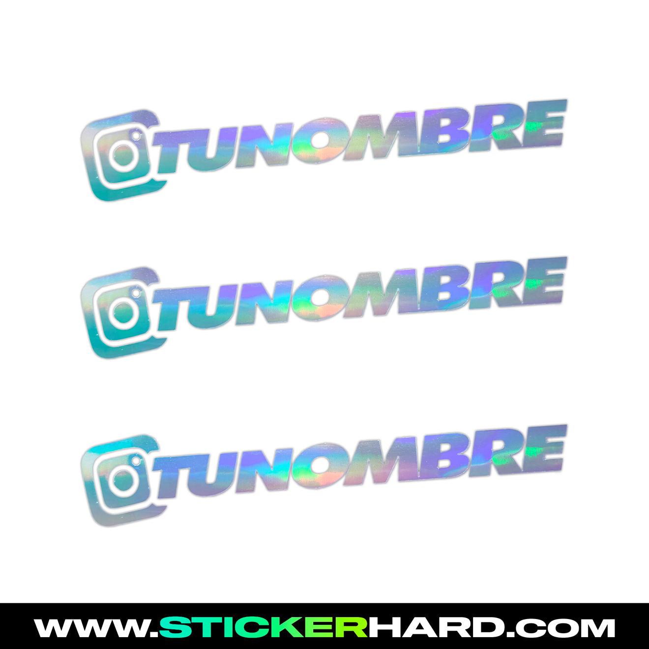 x3 Pegatinas de Instagram HOLOGRAFICAS š OFERTA!
