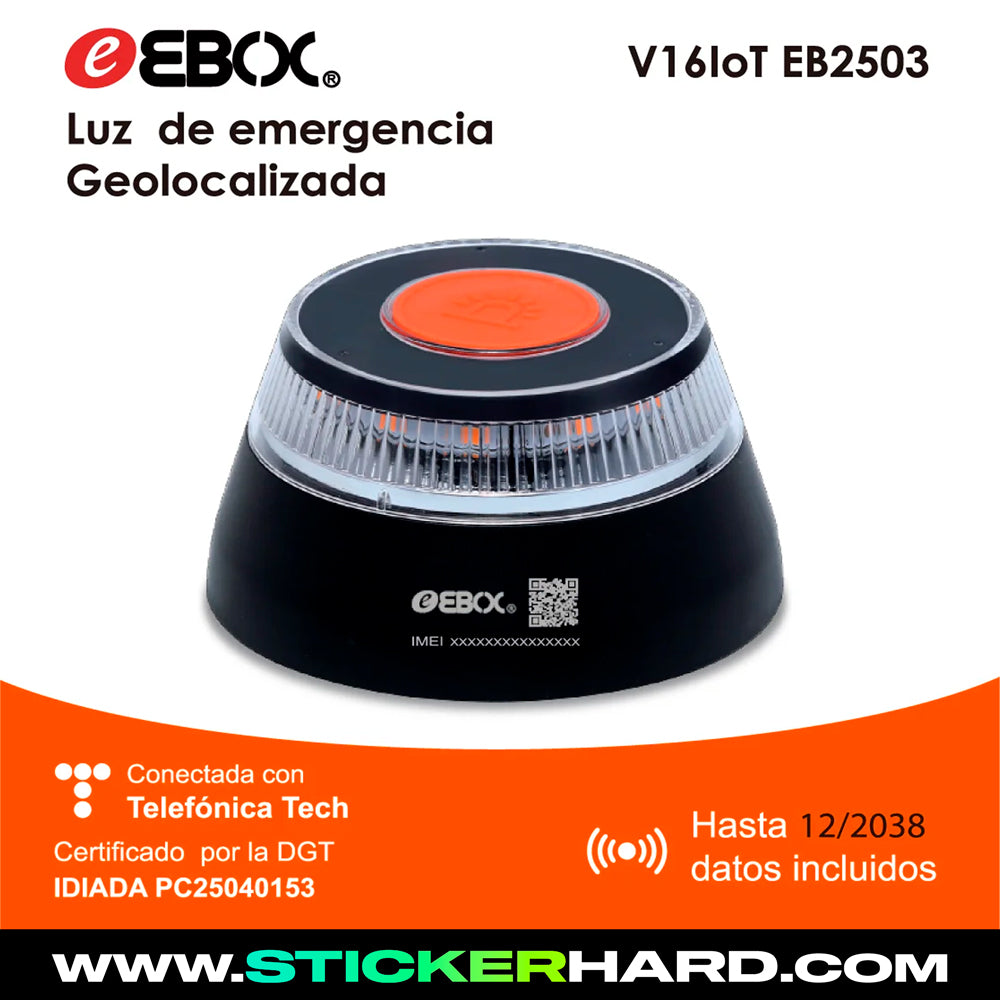 🚨 Luz V16 Baliza EBOX IoT EB-2503 🔋 Homologada DGT | Obligatoria en 2026