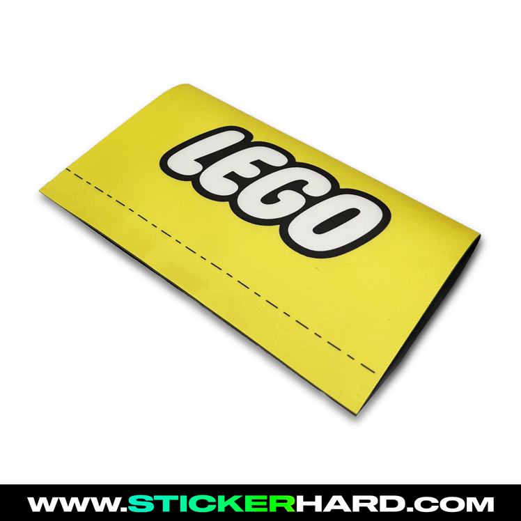 Etiqueta de coche LEGO amarillo –