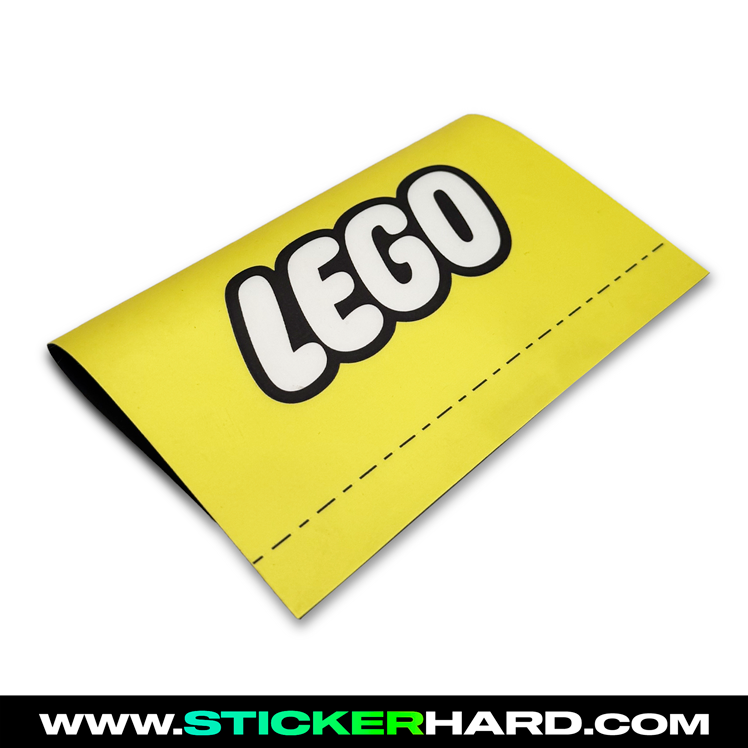 Etiqueta de coche LEGO amarillo
