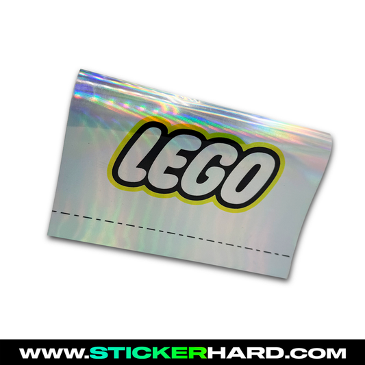 Etiqueta de coche LEGO holográfico