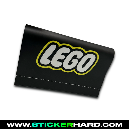 Etiqueta de coche LEGO negra