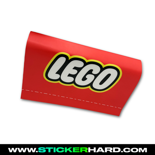 Etiqueta de coche LEGO rojo