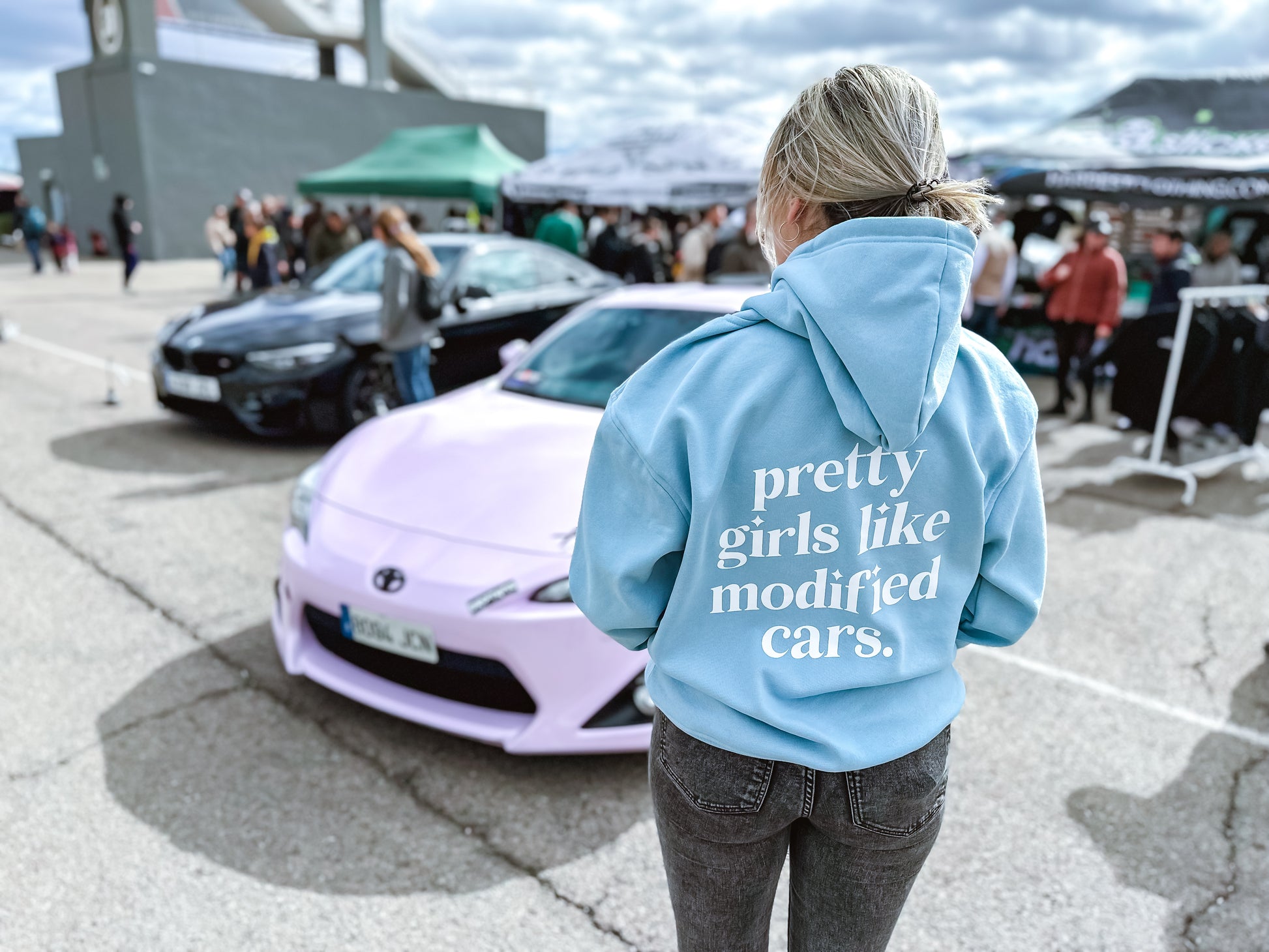 Sudadera Pretty girls likes modified cars - HARD.STICKER