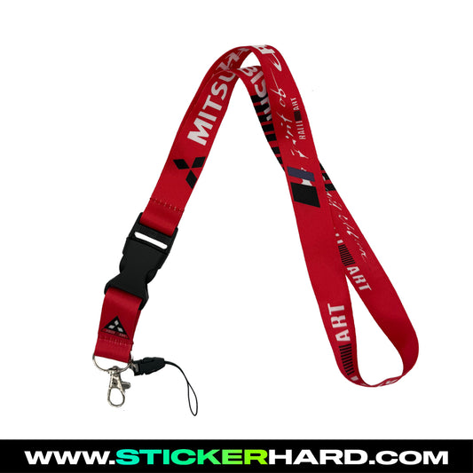 Lanyard Mitsubishi Ralliart Rojo