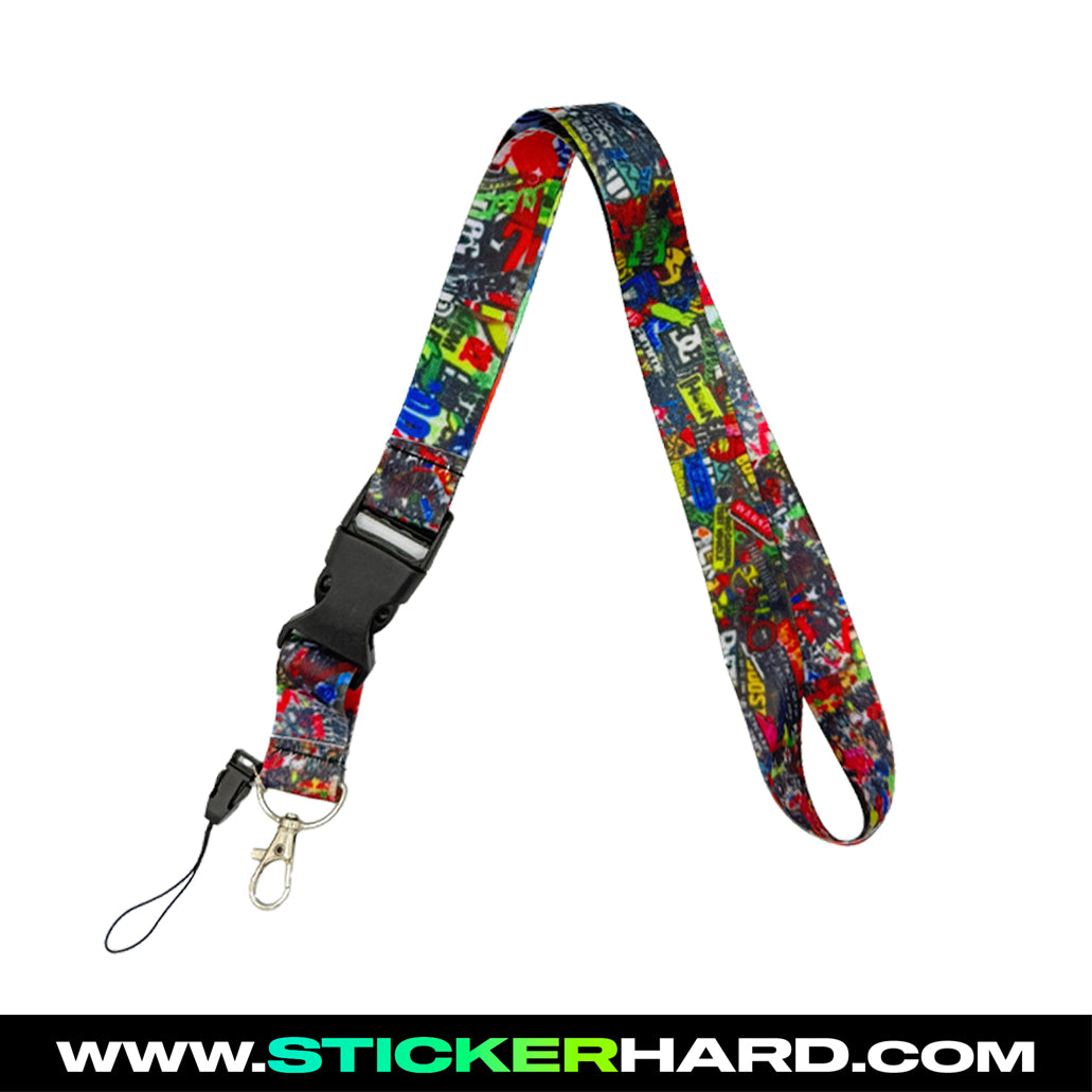 Lanyard STICKERBOMB Negro