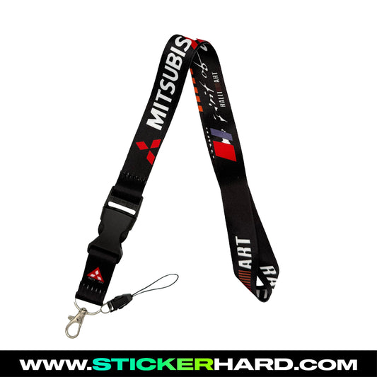 Lanyard Mitsubishi Ralliart Negro