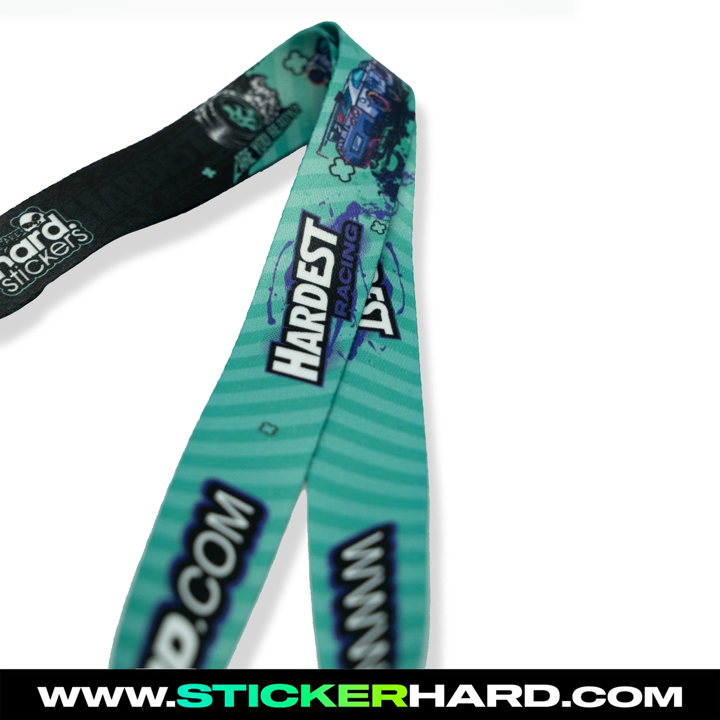 Lanyard Hardest Racing Aqua