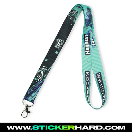 Lanyard Hardest Racing Aqua