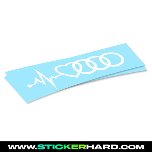 Pegatina AUDI LINEA LATIDOS