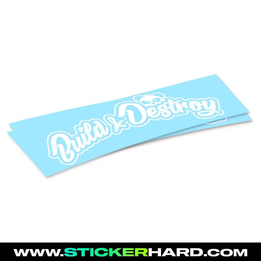 Pegatina BUILD AND DESTROY