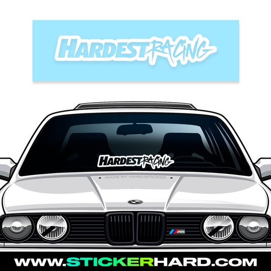 Pegatina Parabrisas – “HARDEST RACING”