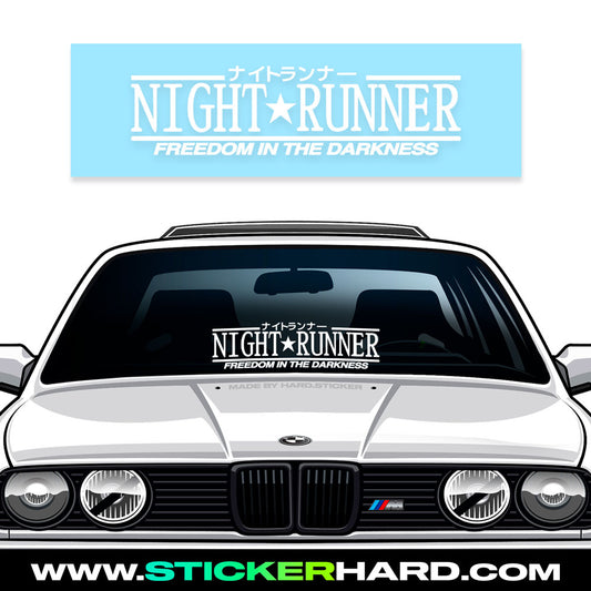 Pegatina Parabrisas – “NIGHT RUNNER”