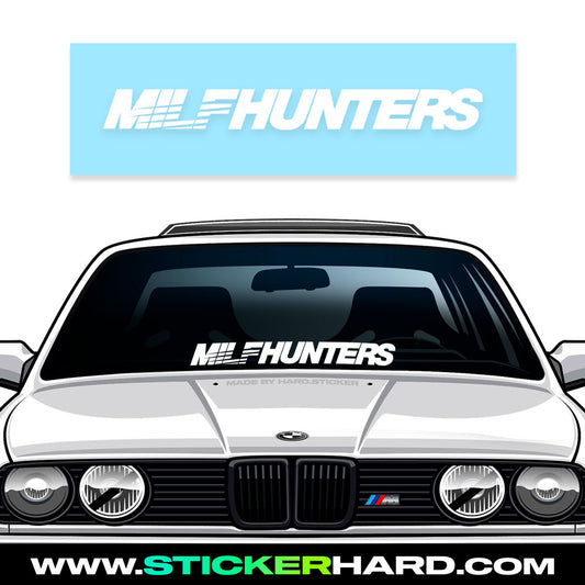 Pegatina Parabrisas – “MILFHUNTERS”