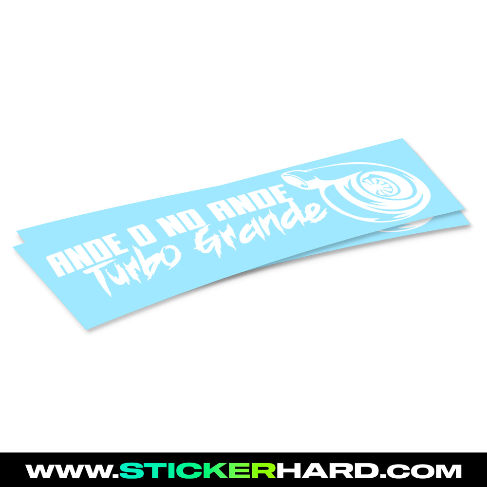 Pegatina ANDE O NO ANDE TURBO GRANDE