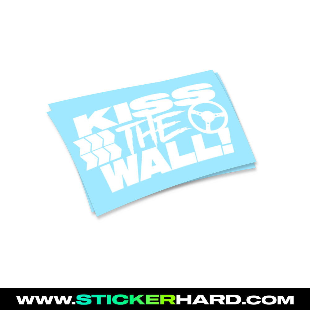 Pegatina KISS THE WALL