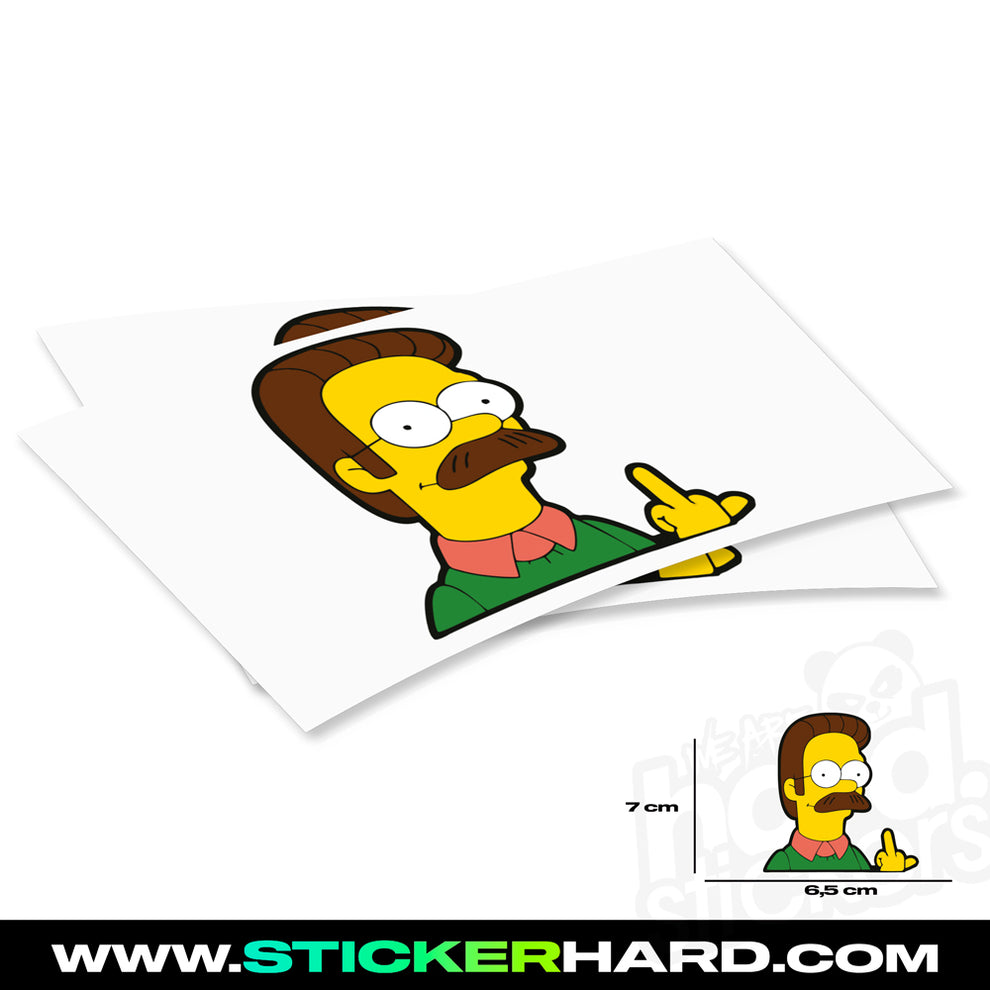 Peeker Sticker Flanders Dedo Medio – HARD.STICKER
