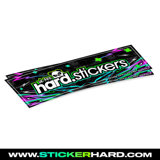 Slap Sticker FROM 0 TO THE MOON - HARD.STICKER