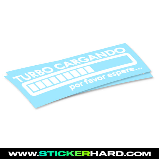 Pegatina TURBO CARGANDO