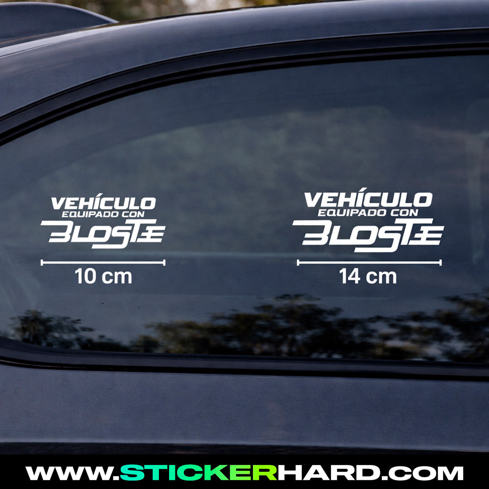 Pegatina Vehiculo equipado con BLOSTE