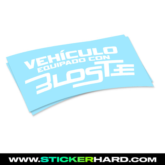 Pegatina Vehiculo equipado con BLOSTE