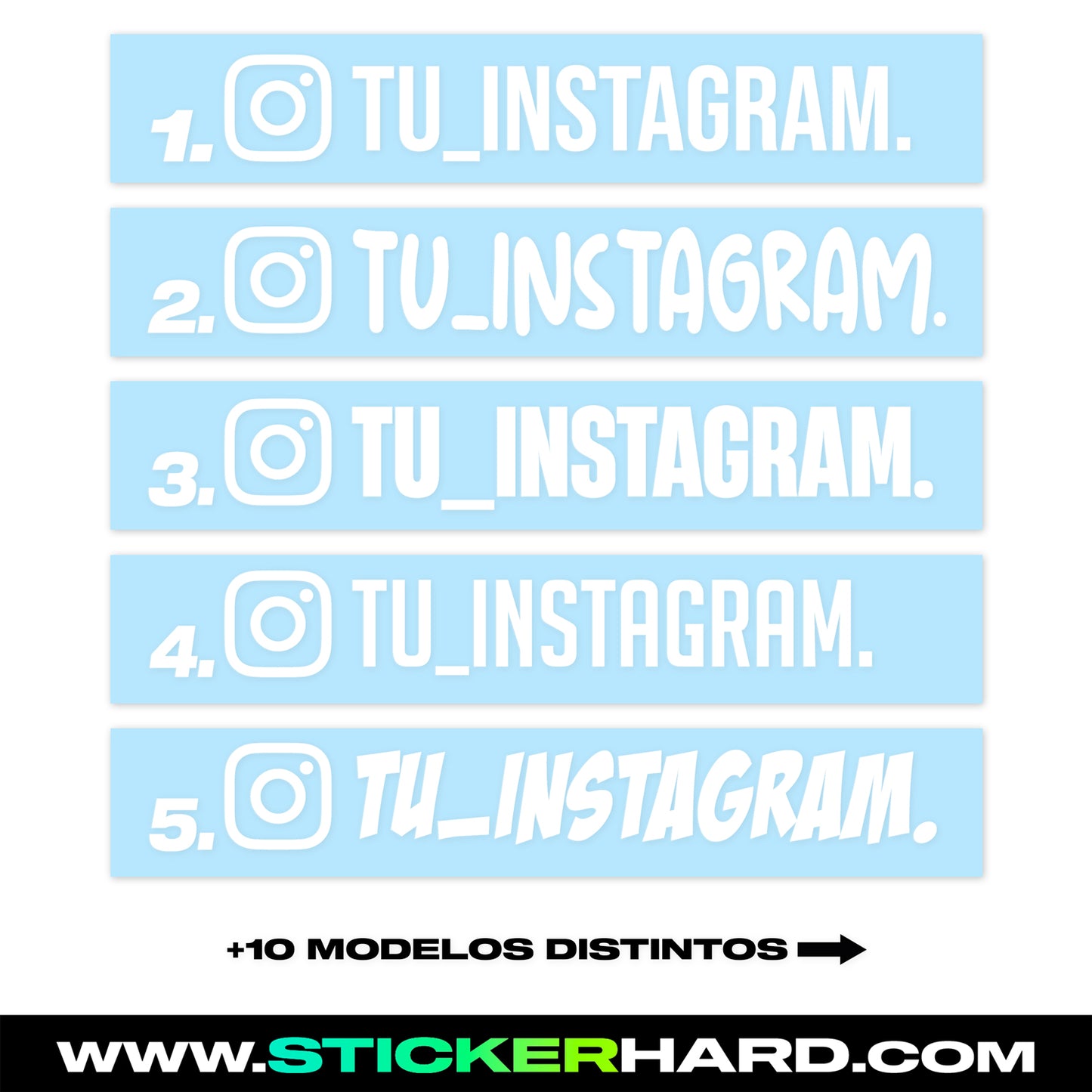 x3 Pegatinas de Instagram 🚀 +10 MODELOS distintos