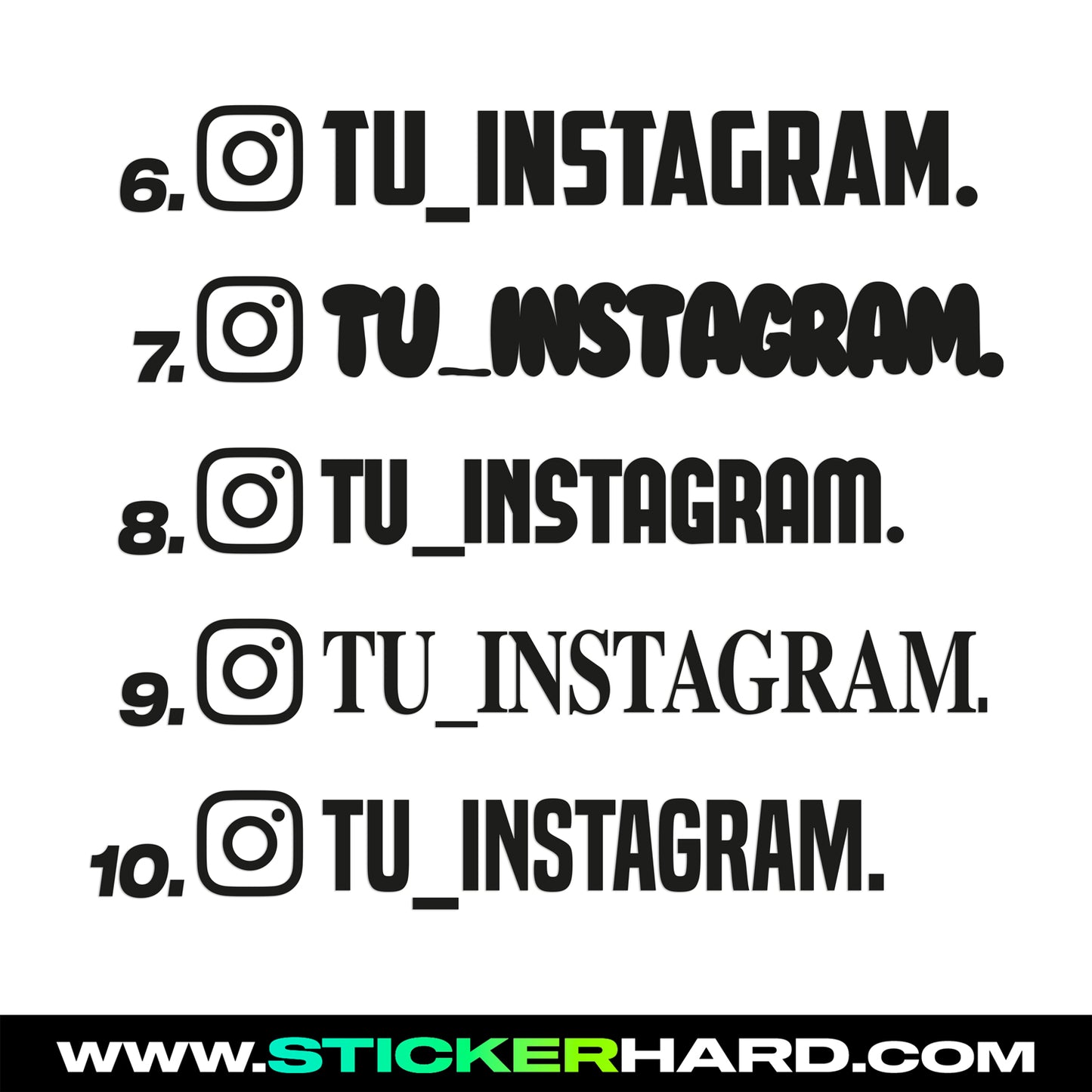 x3 Pegatinas de Instagram 🚀 +10 MODELOS distintos