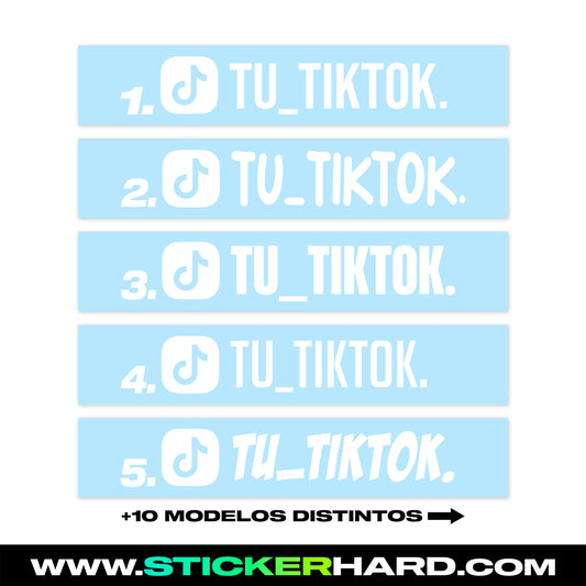 x3 Pegatinas de TIKTOK 🚀 +10 MODELOS distintos