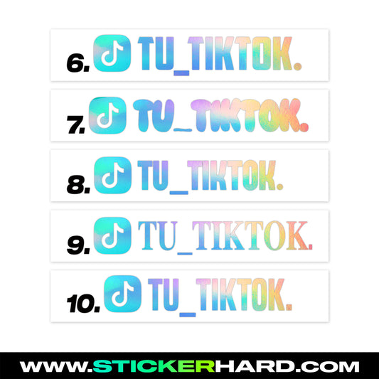 x3 Pegatinas de TIKTOK 🚀 +10 MODELOS distintos