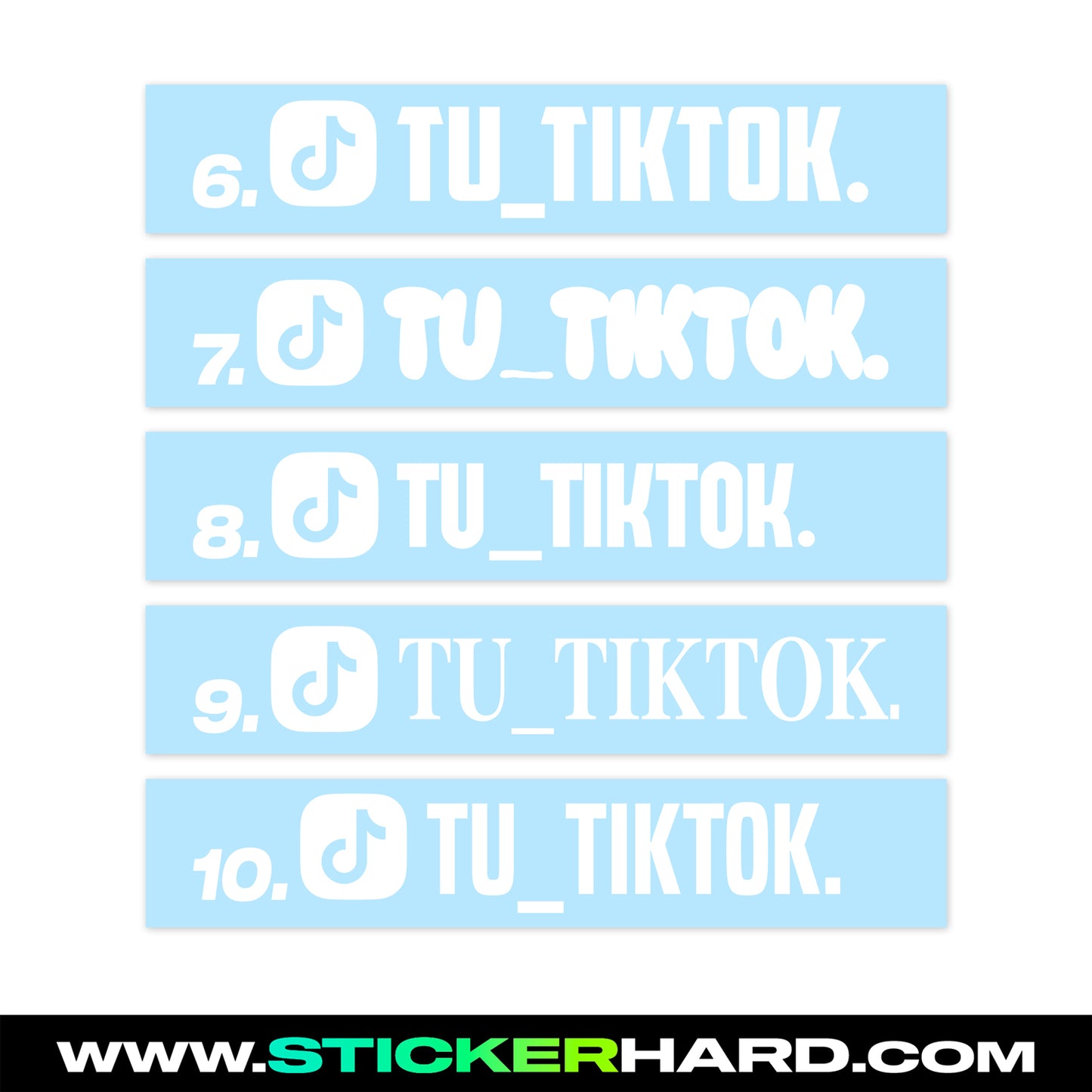 x3 Pegatinas de TIKTOK 🚀 +10 MODELOS distintos