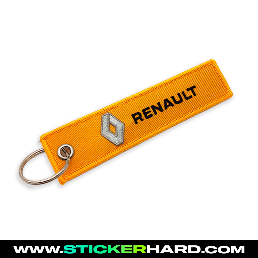 LLAVERO RENAULT AMARILLO - HARD.STICKER