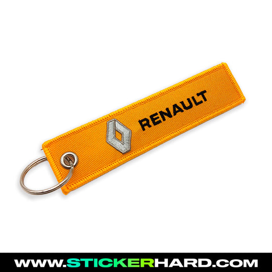 LLAVERO RENAULT AMARILLO - HARD.STICKER